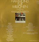 LP Klaus Wunderlich Hammond für Millionen